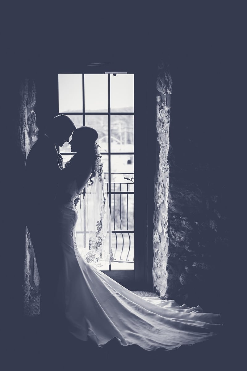 Bohemian Luxe Wedding Couple